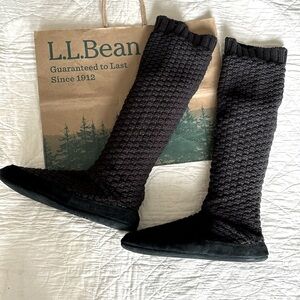 LL Bean Slipper Socks Mocs